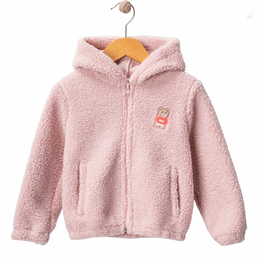 JACKETS Winter fur warm jacket pink