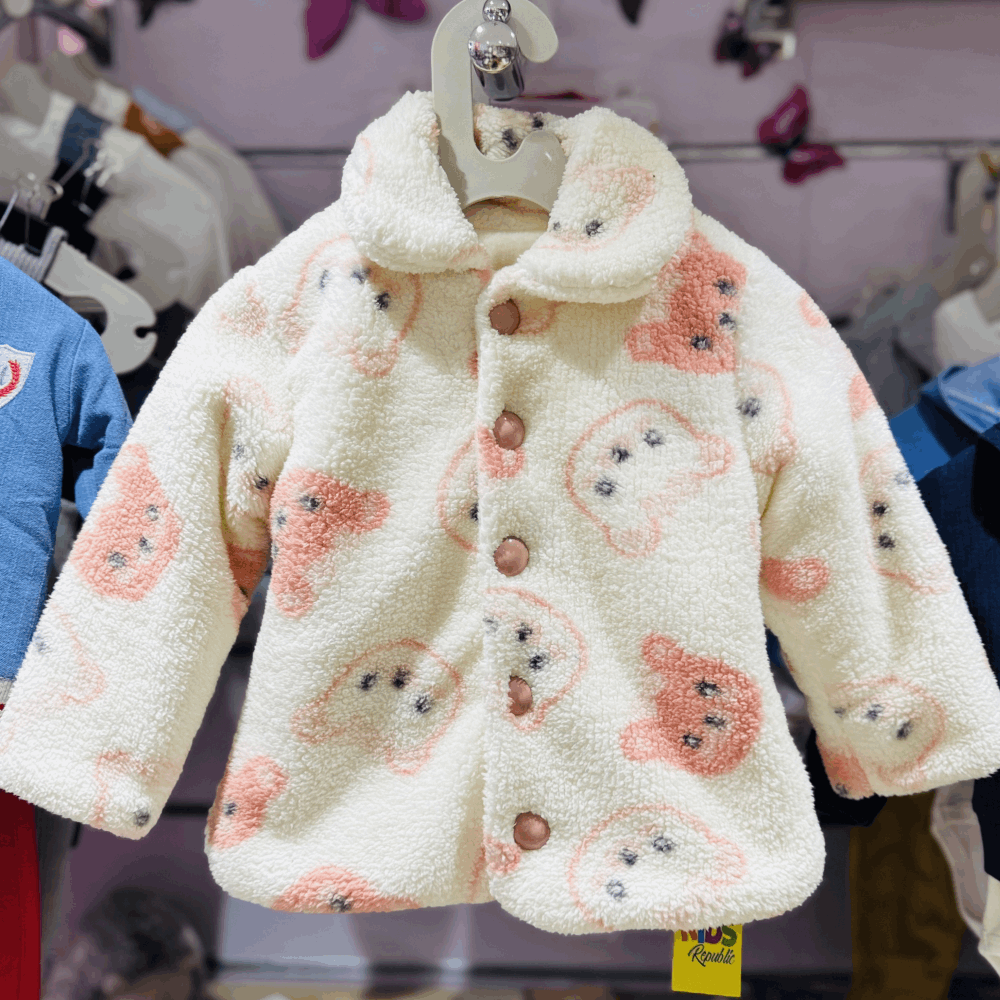 JACKETS Winter fur warm jacket white