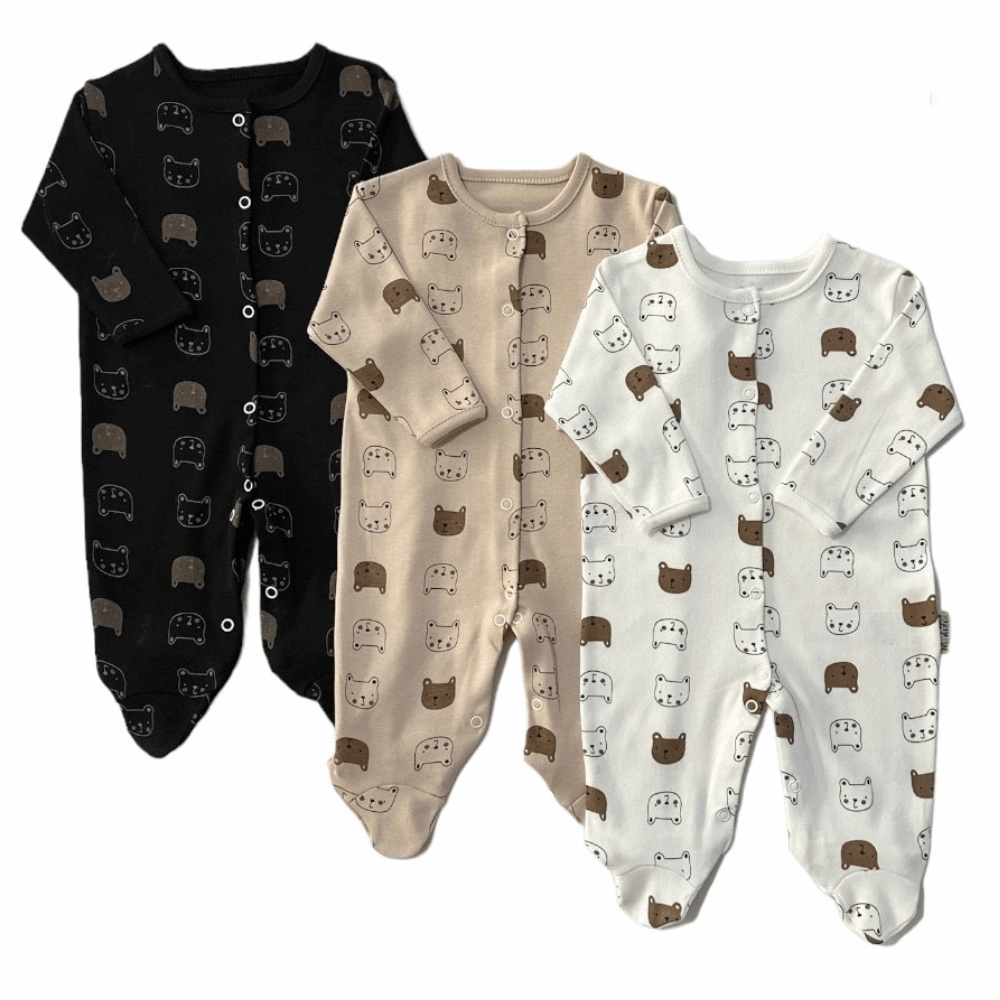Sleepwear Jumpsuit with socks On Zipper