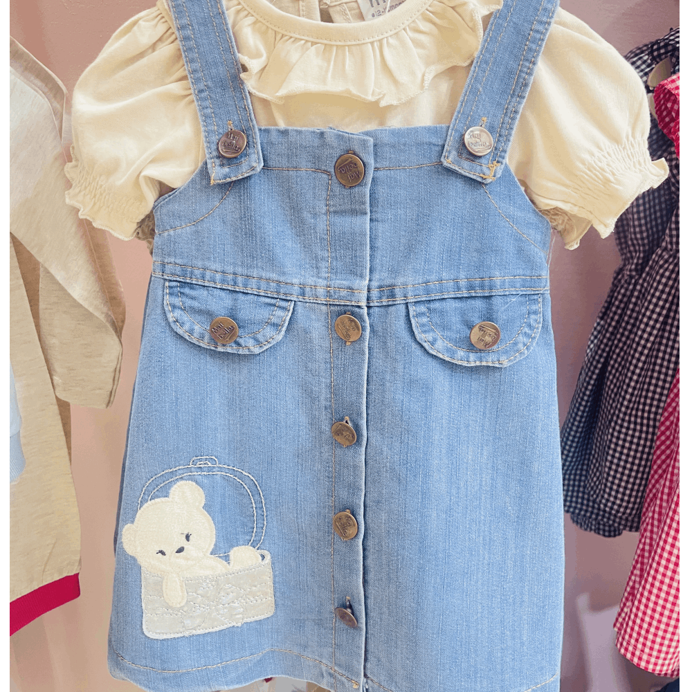 DRESS Double set Tshirt &amp; Sundress jeans