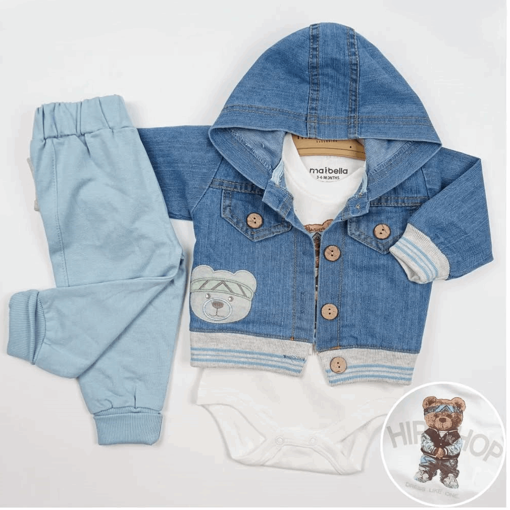 OUTWEAR Triple set Jeans jacket &amp; Sweatshirt &amp; Pants