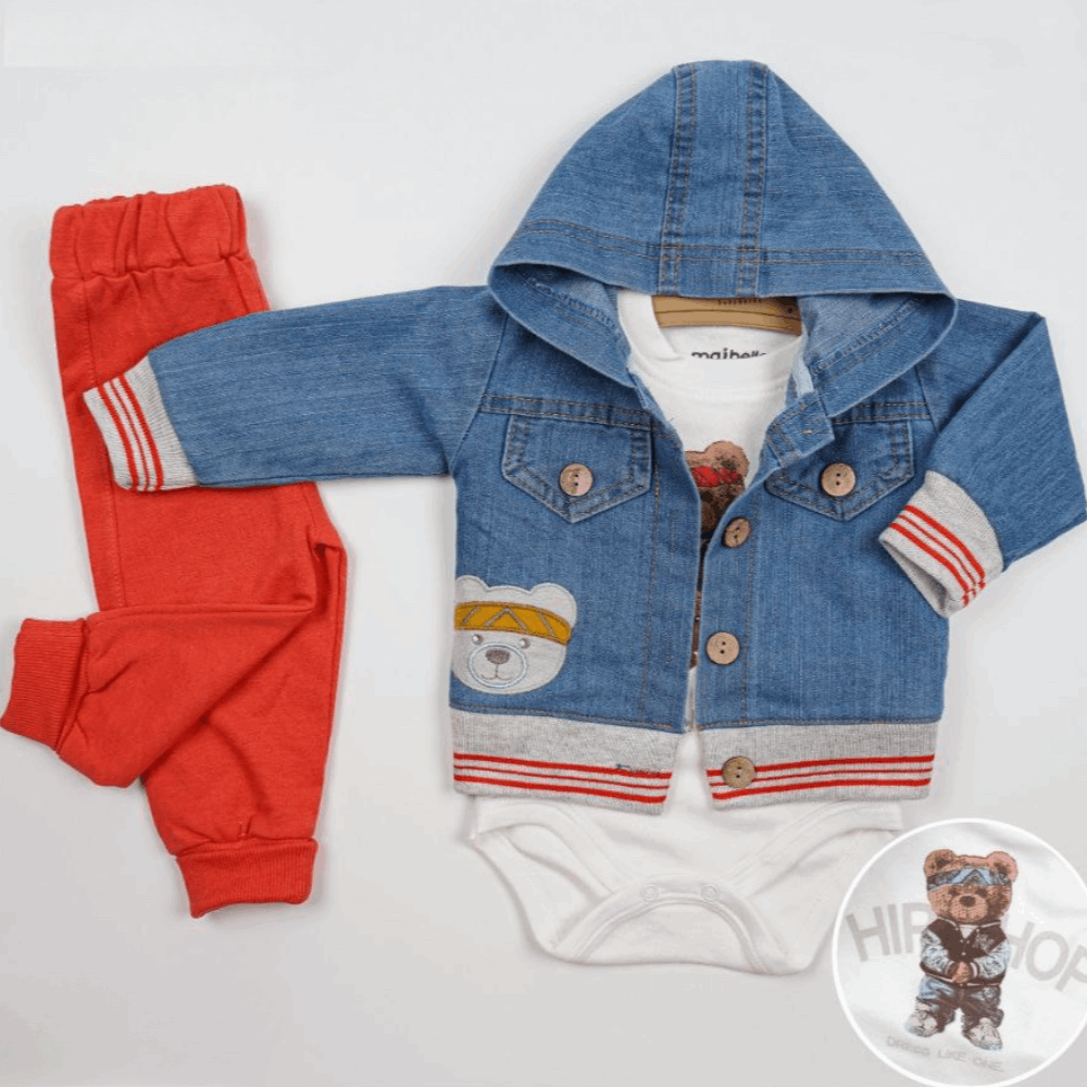 OUTWEAR Triple set Jeans jacket &amp; Sweatshirt &amp; Pants