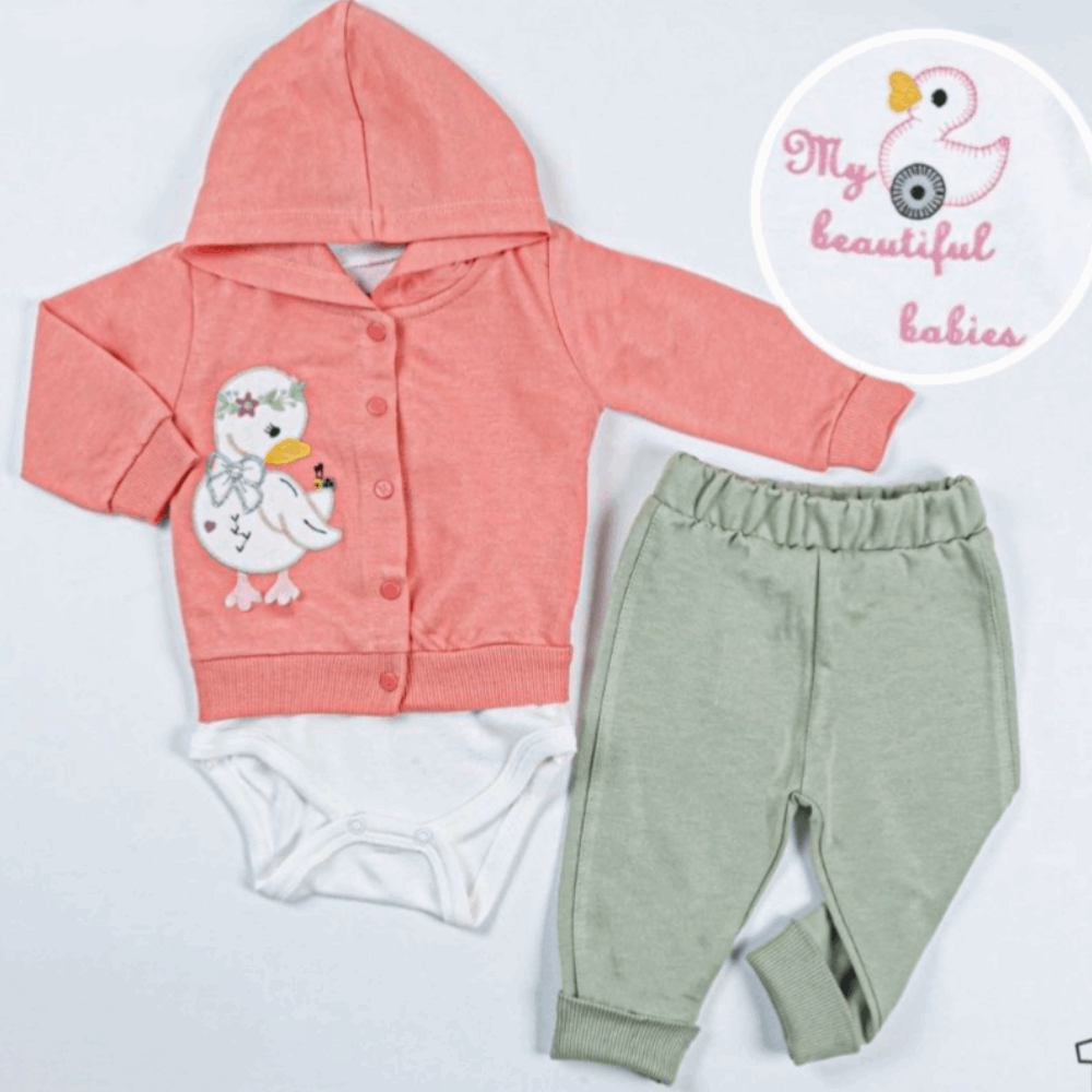 EVERY DAY Triple set Jacket &amp; Sweatshirt &amp; Pants - Pink