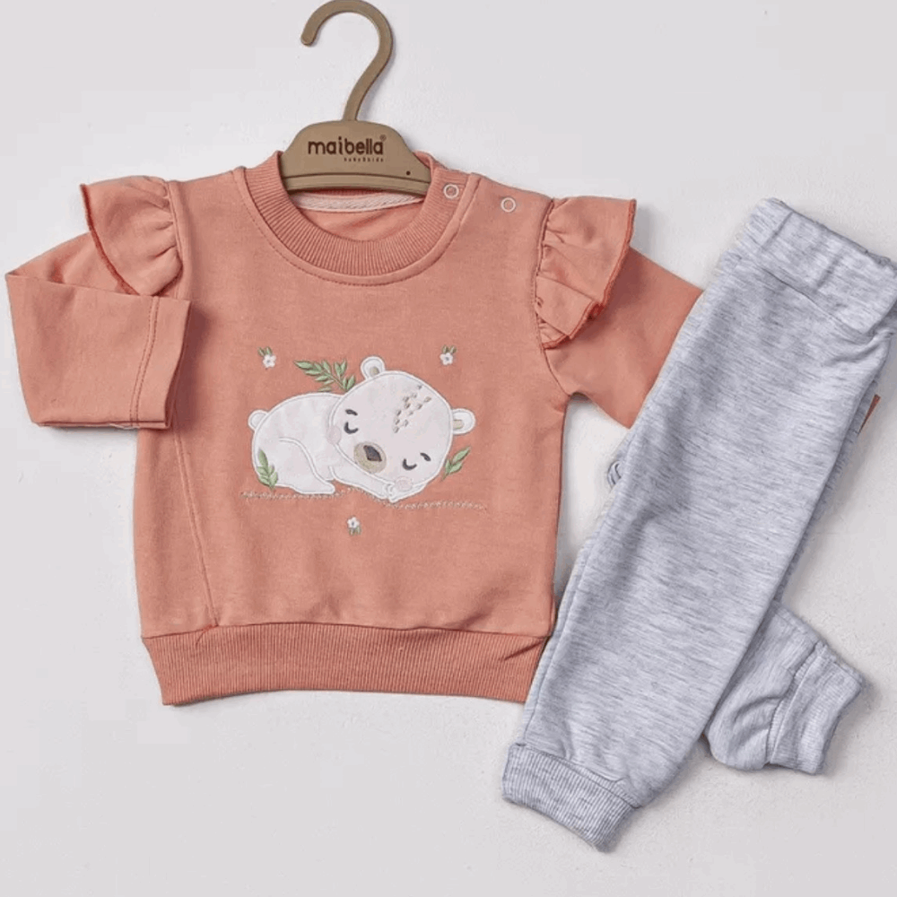 CLOTHING Girls Double set pink
