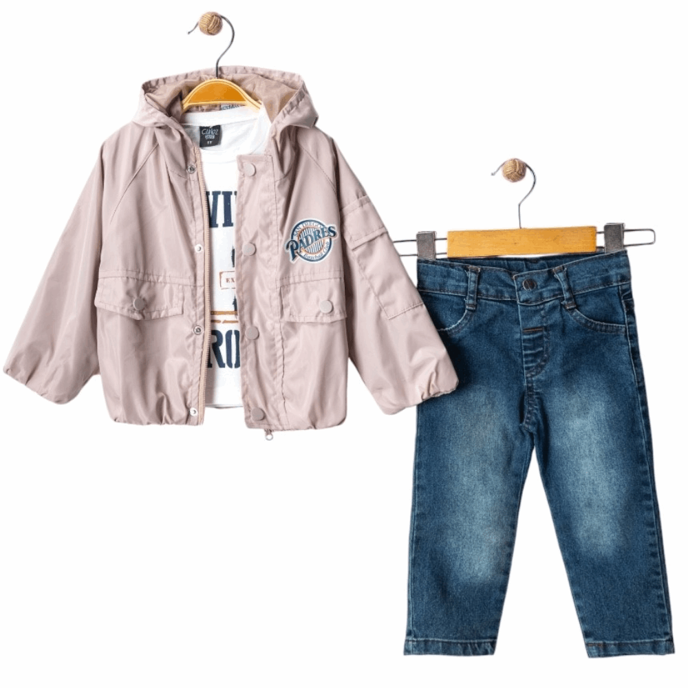 OUTWEAR Triple set Raincoat + Jeans + Sweatshirt