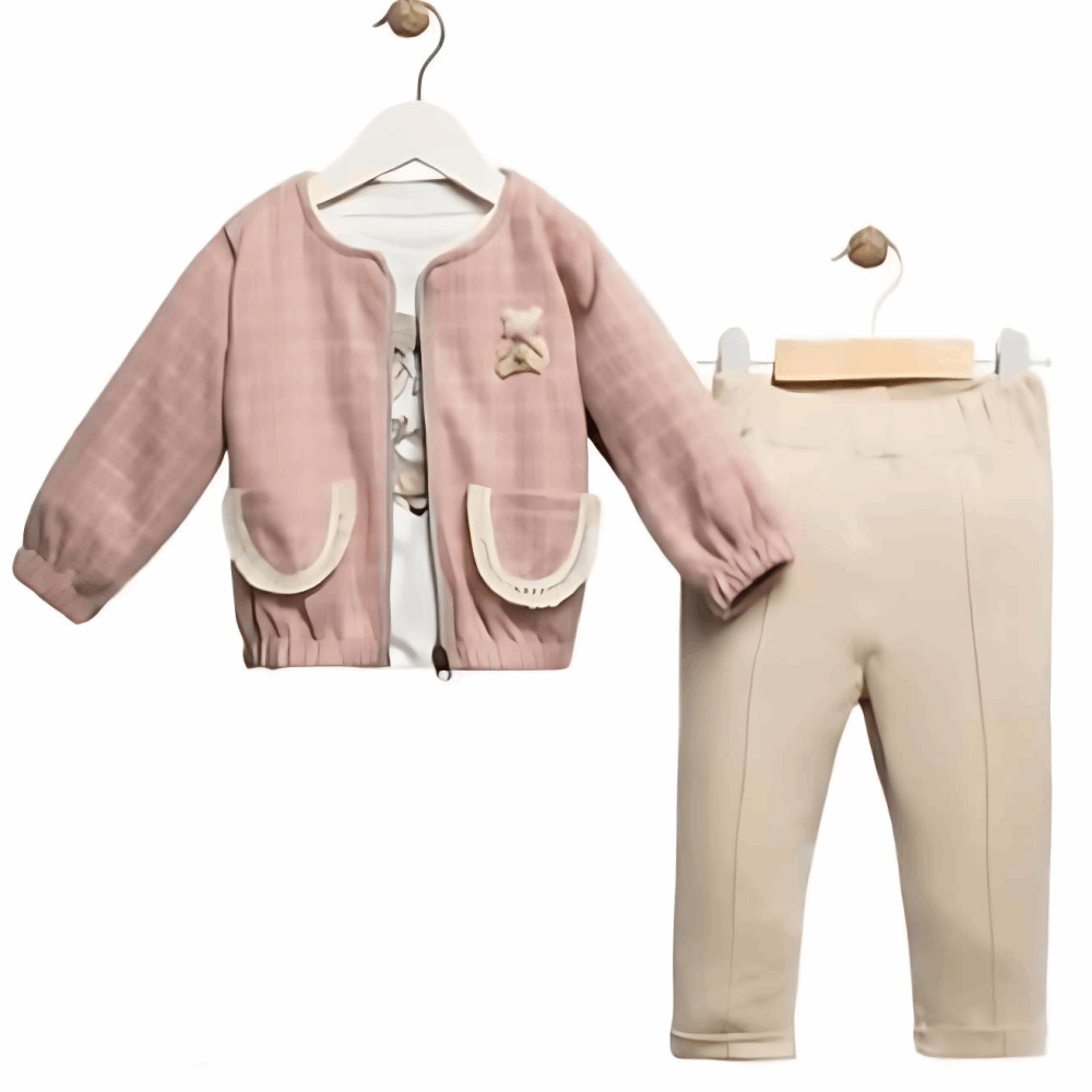 CLOTHING Girls Triple set Jacket Sweatshirt &amp; Pants