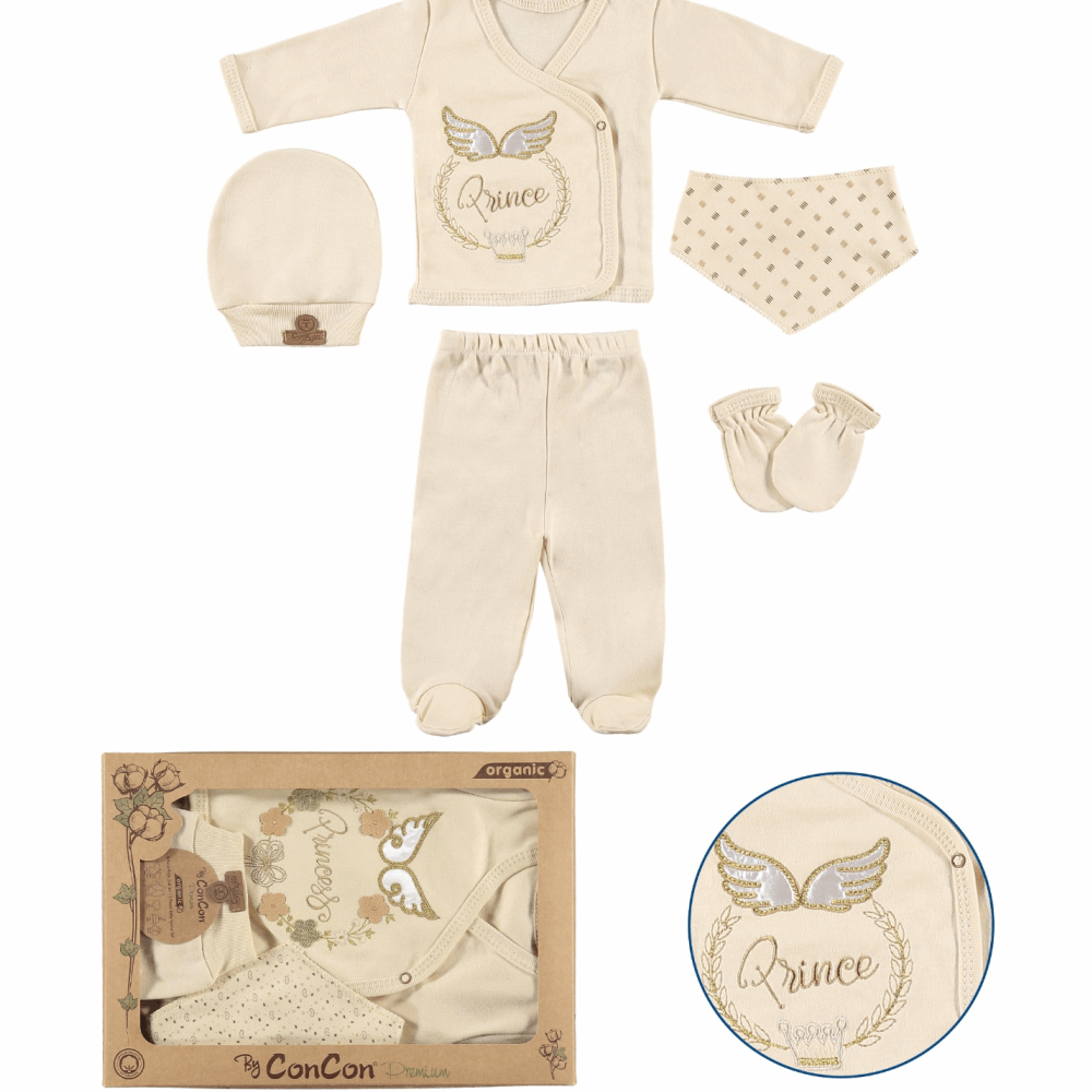 HOSPITAL SET Newborn Set 5in1 Organic - Prince