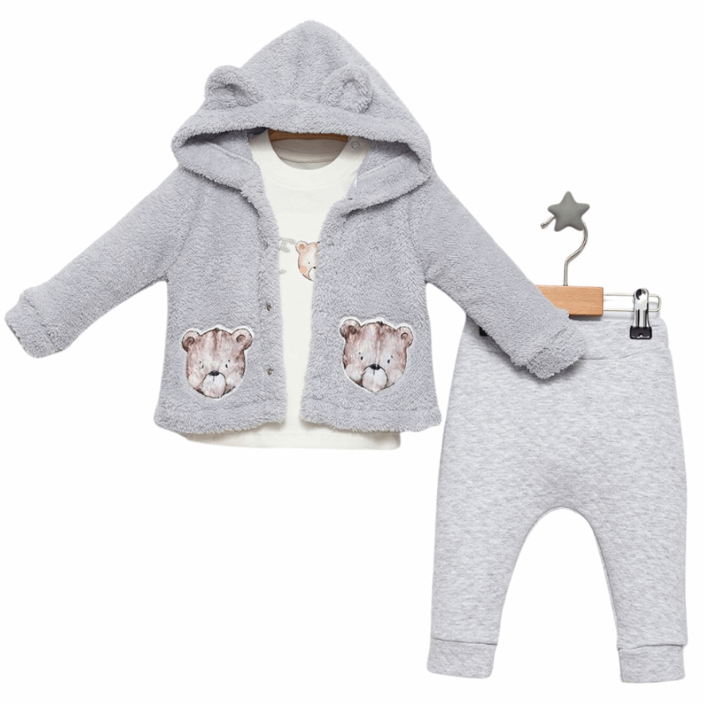 HOMEWEAR Triple set Soft jacket + warm pants + sweatshirt