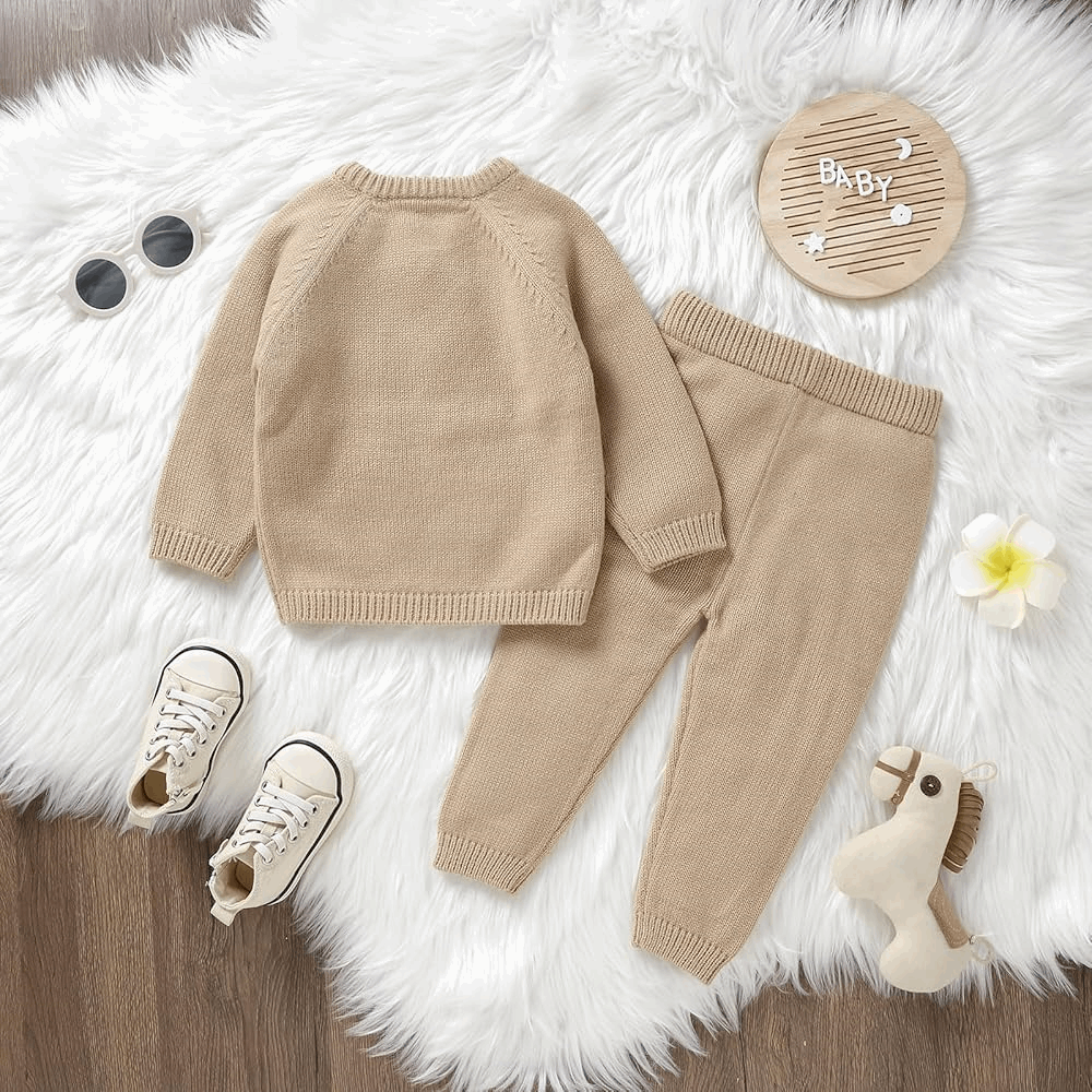 OUTWEAR Knitted Double Set Beige