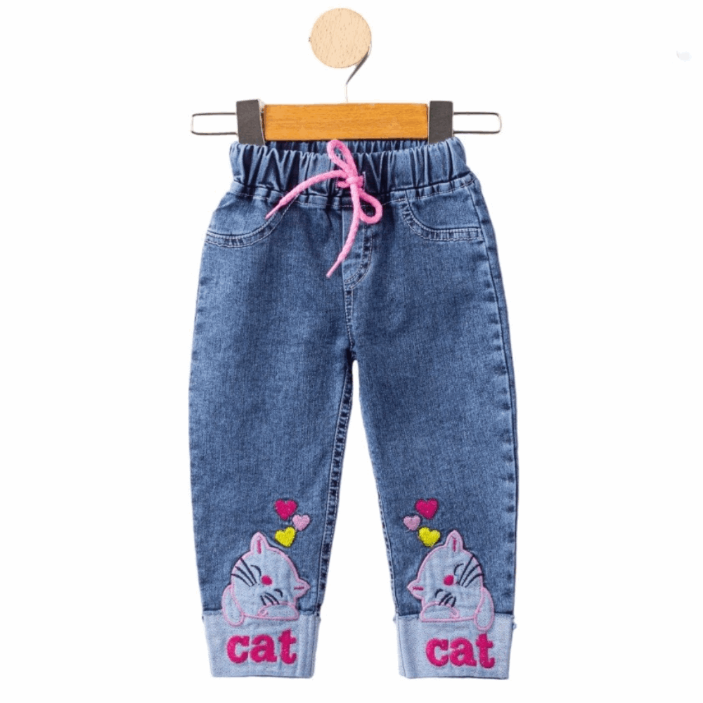 JEANS Jeans wih embroidery CATS