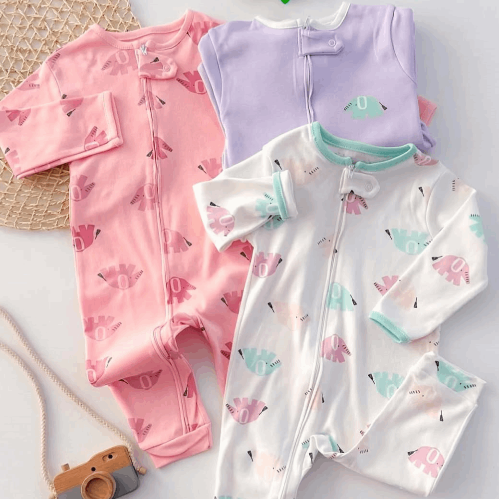 Sleepwear Jumpsuit Cotton on Zipper