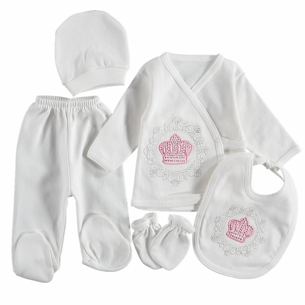 HOSPITAL SET Newborn Set 5in1 White