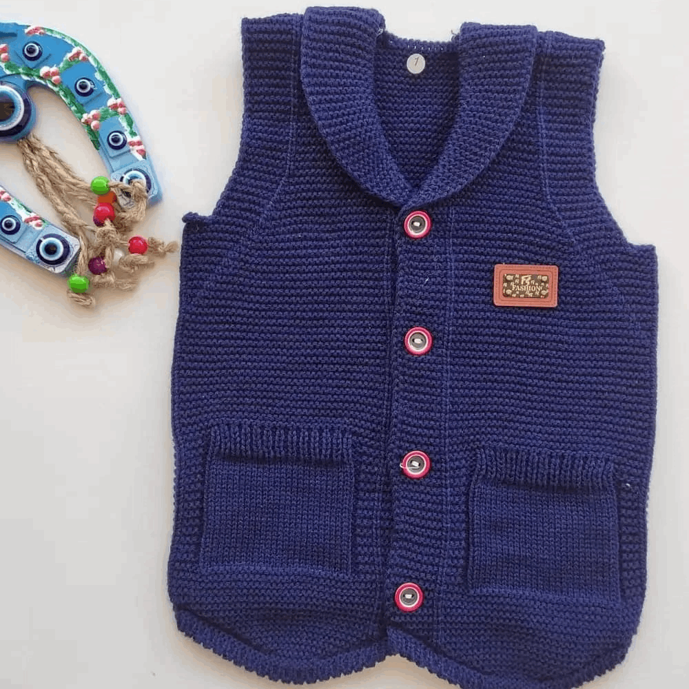 OUTWEAR Knitted vest blue