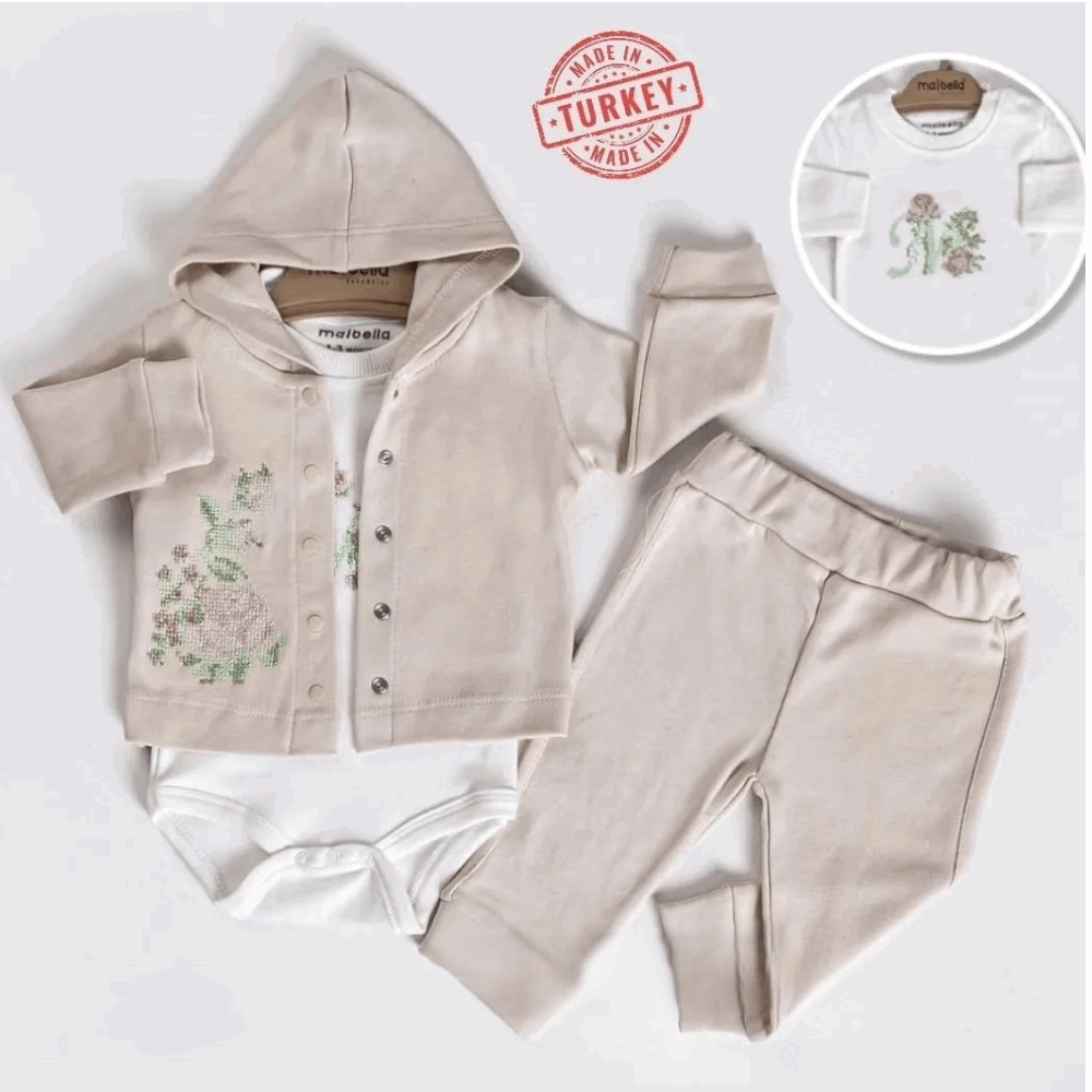 EVERY DAY Triple set Jacket &amp; Sweatshirt &amp; Pants - beige