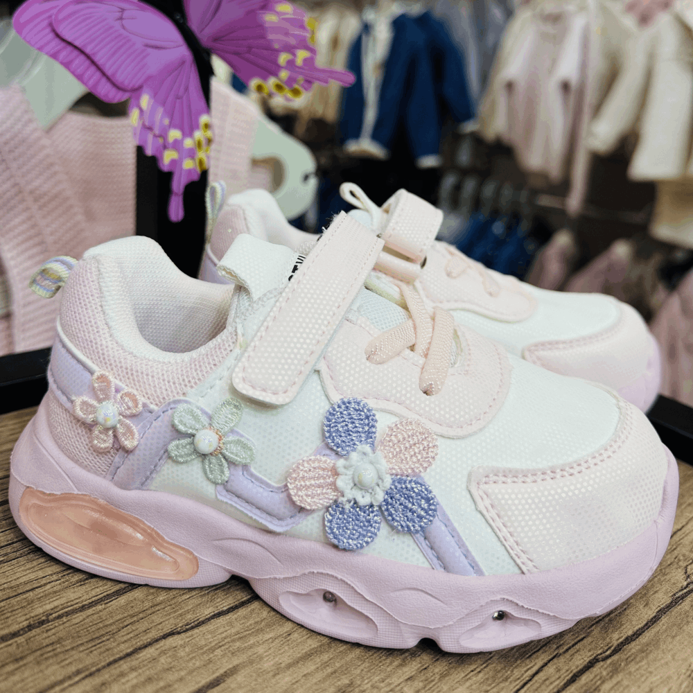 SNEAKERS TOMM Sneakers Pink With Flowers