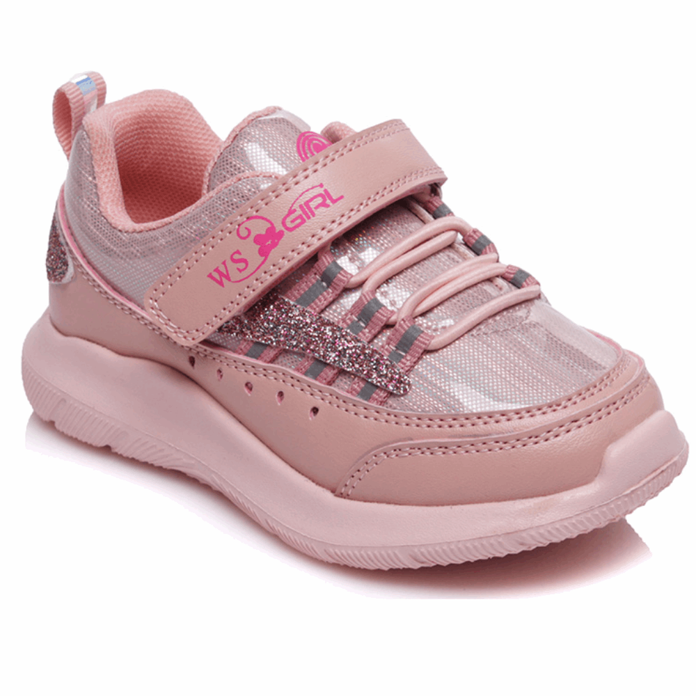 SNEAKERS WEESTEP Leather Sneakers Pink With Hologram Orthopedic