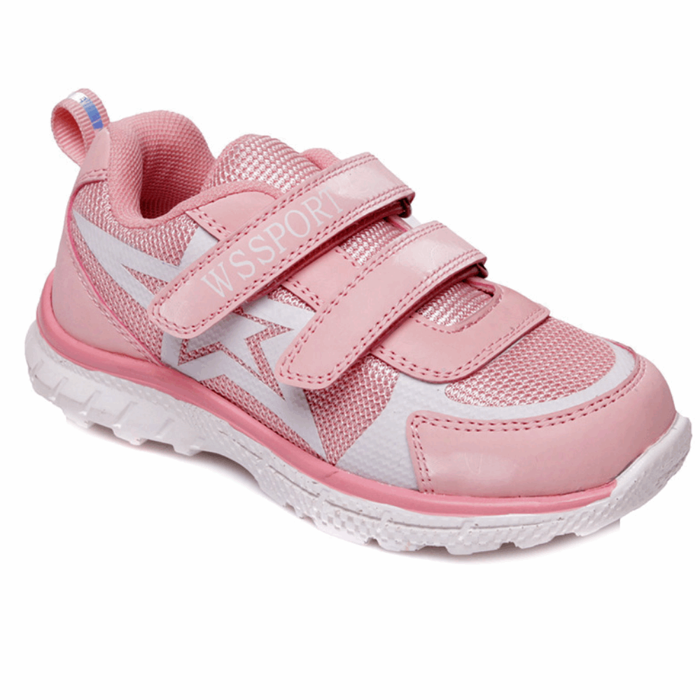 SNEAKERS Mix Leather Sneakers Orthopedic Pink