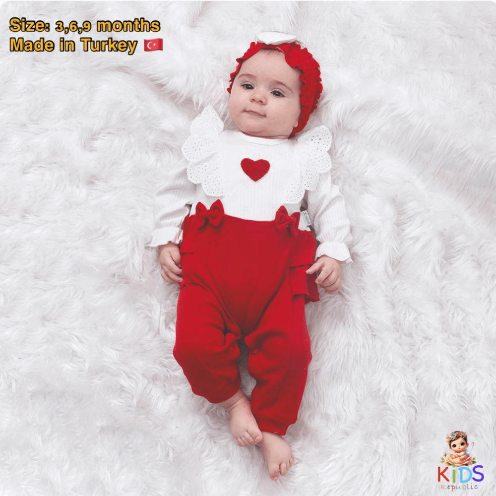 EVERY DAY SET Romper Red + Headband