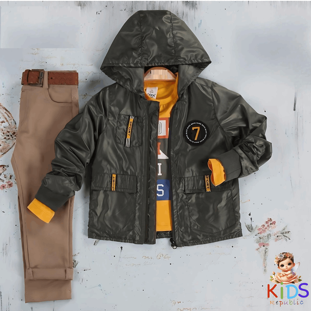 CLOTHING Boys SET 3in1 Jacket / Sweatshirt / Jeans