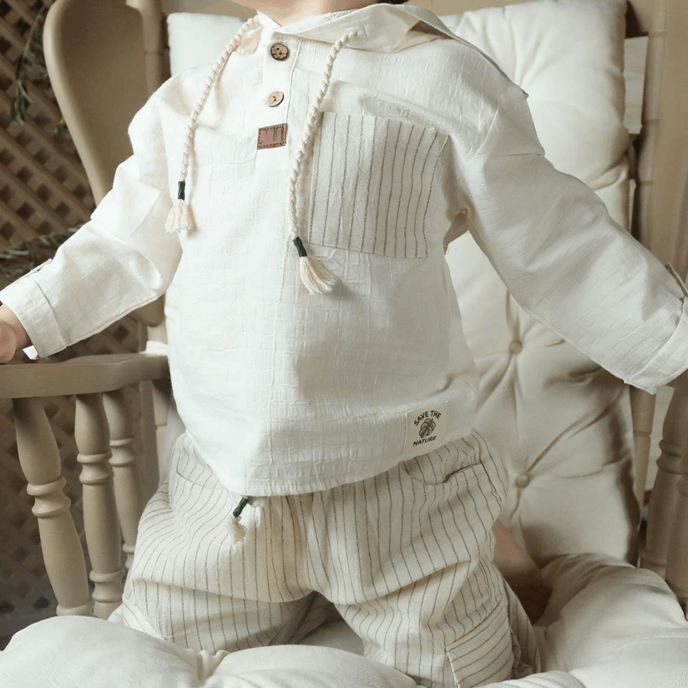 CLOTHING Boys Suit White Shirt &amp; Trousers