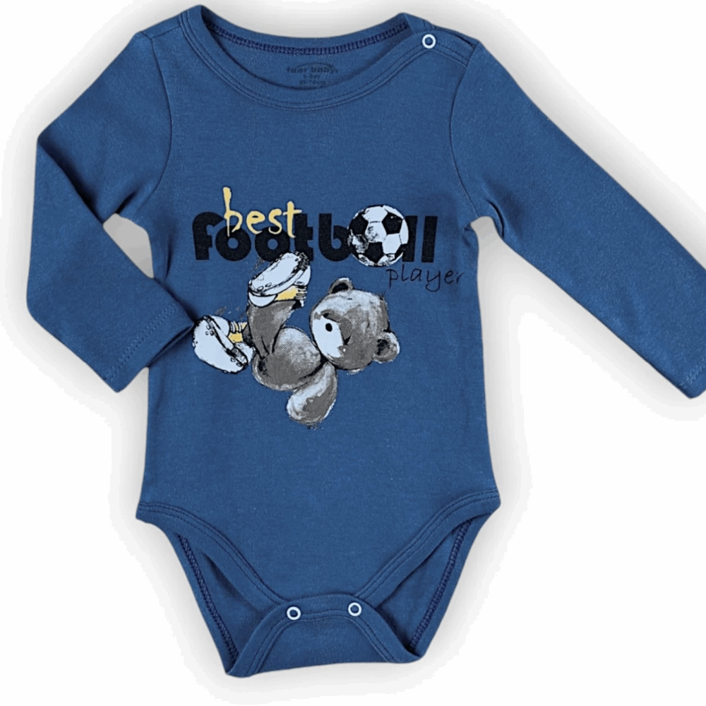 EVERY DAY Blue Bodysuit With Sleeves