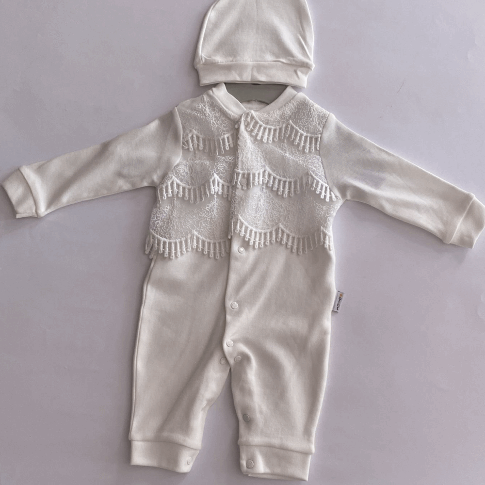EVERY DAY Set 2in1 Jumpsuit + Cap White