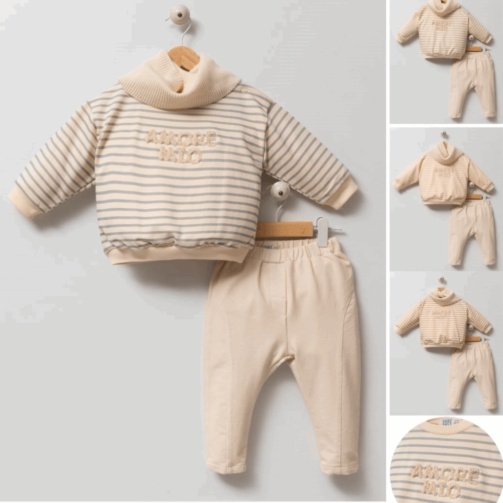 OUTWEAR Suit 3in1 Knitted Scarf&amp;Sweatshirt / Pants / Cap