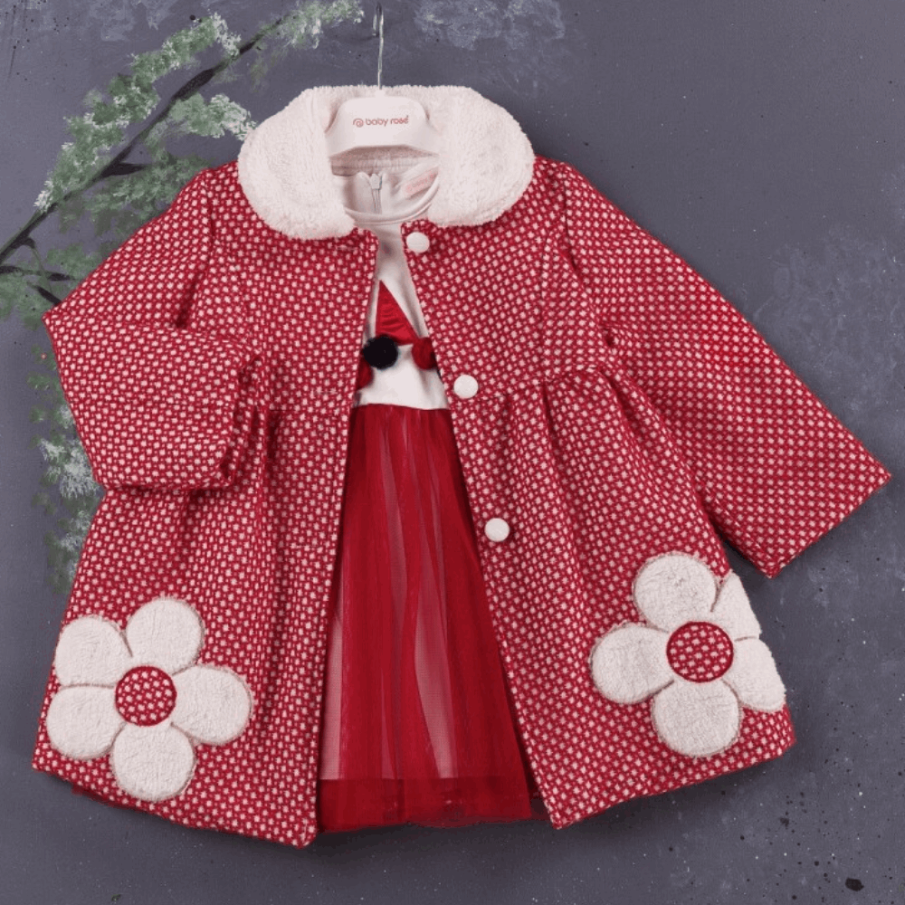 OUTWEAR Set 2in1 Dress / Red Coat