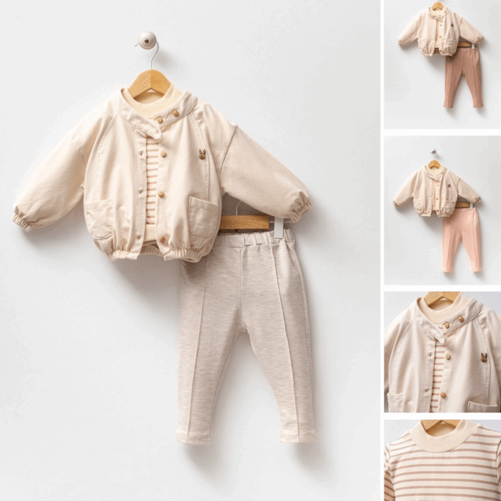 OUTWEAR Set 3in1 Cotton Jacket &quot;Rabbit&quot; / Sweatshirt / Pants