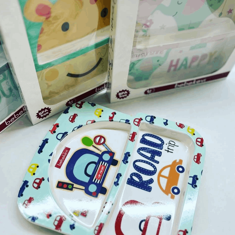 BABY ESSENTIALS Feeding Plate Bebekevi Pink