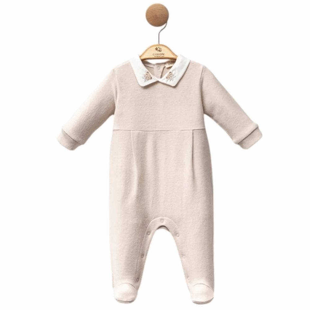 WINTER Soft Jumpsuit With Lace Collar